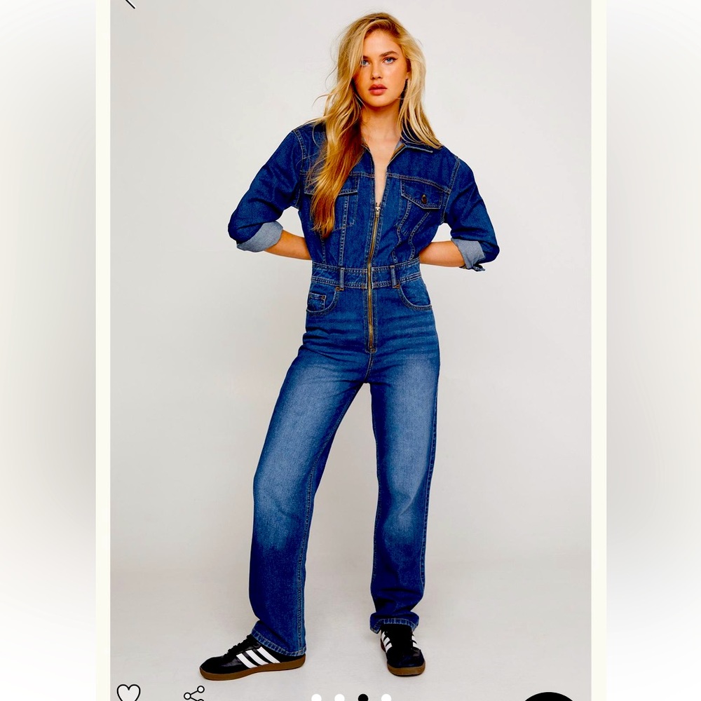 Nasty Gal_Denim Boiler Suit_NWT